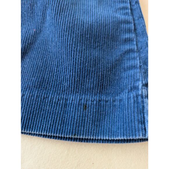 Vintage Little Levi's Corduroy Overalls Blue Made in USA Unisex 2T Western Retro - Picture 4 of 6